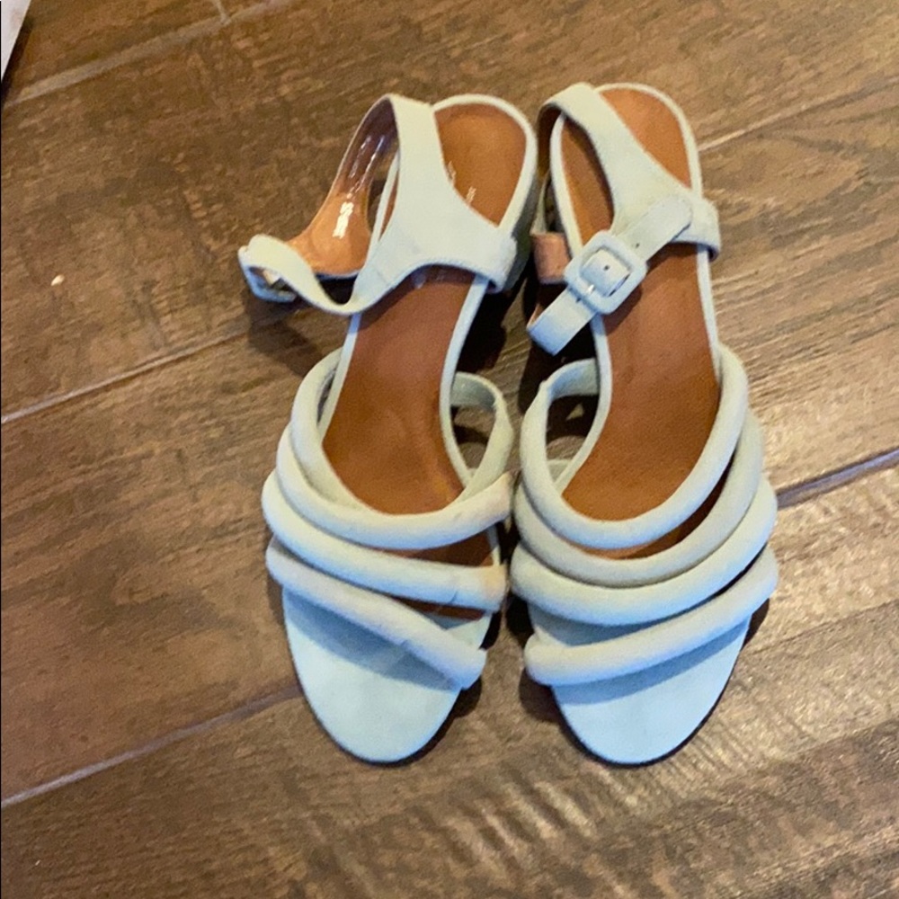 Baby blue Jeffrey Campbell heeled sandals